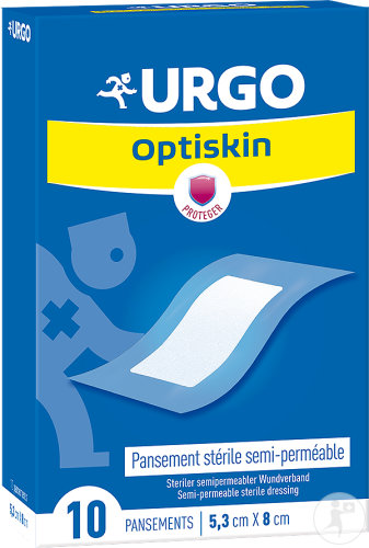 Urgo Optiskin Pansement Stérile Semi-Perméable 5,3x8cm Boîte 10 Pièces