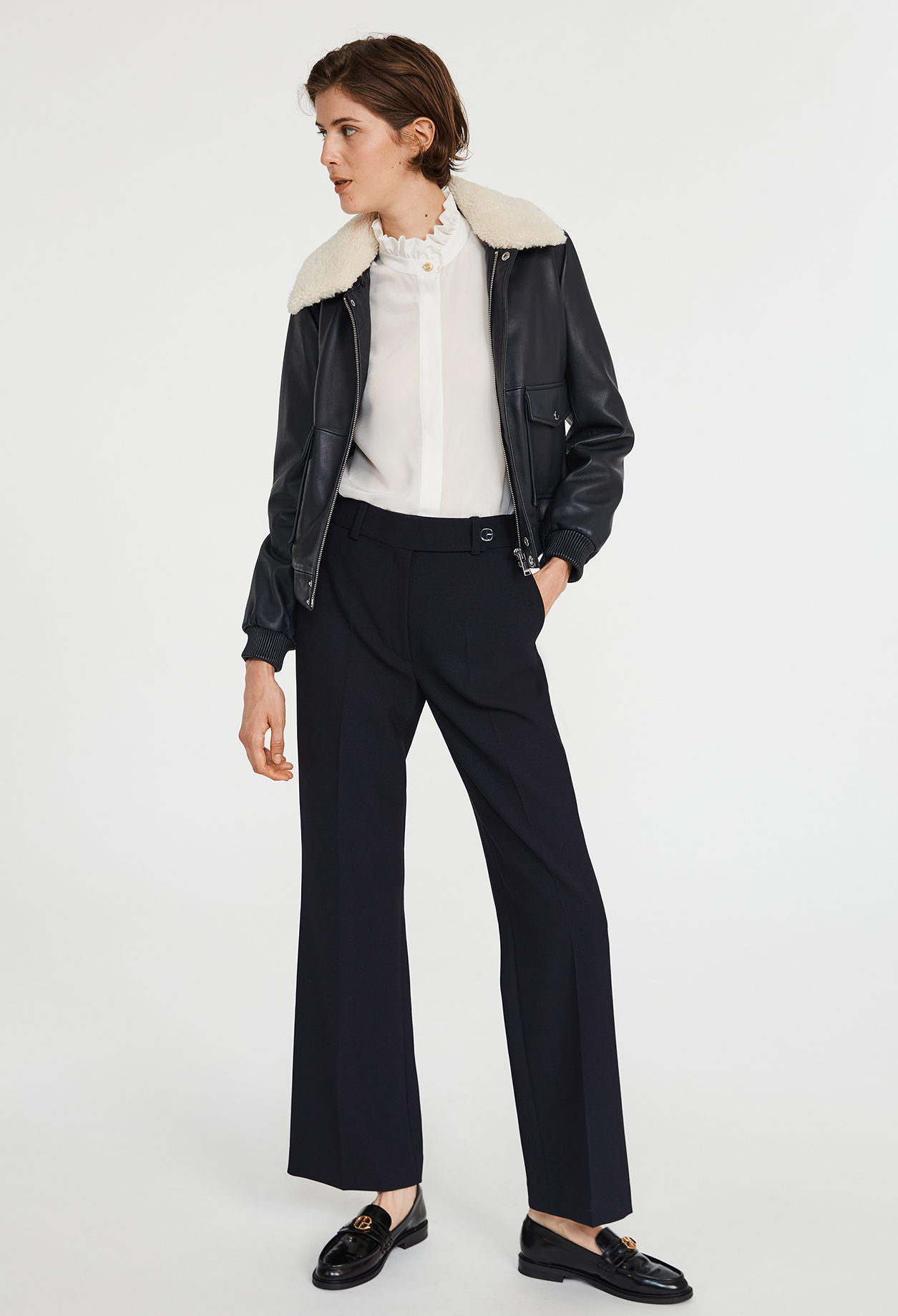 Pantalon tailleur marine