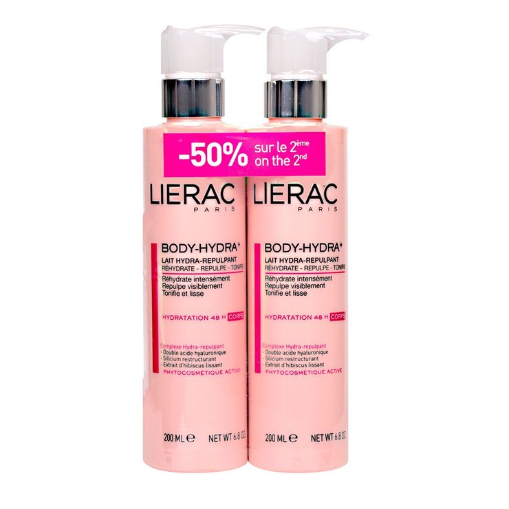 Lait hydra-repulpant Body-Hydra+ 2x200 ml (-50% sur le 2e)