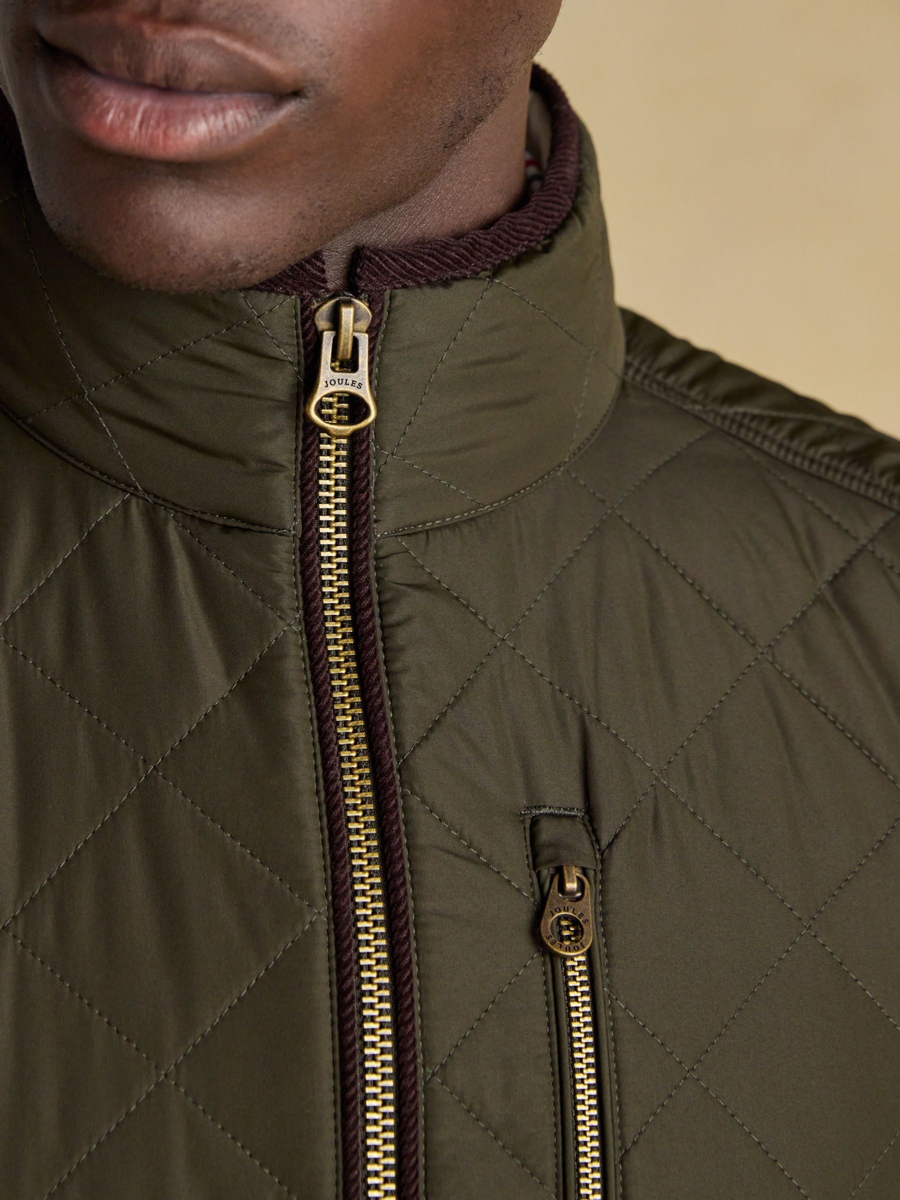Groen - Maynard Diamond Quilted Gilet