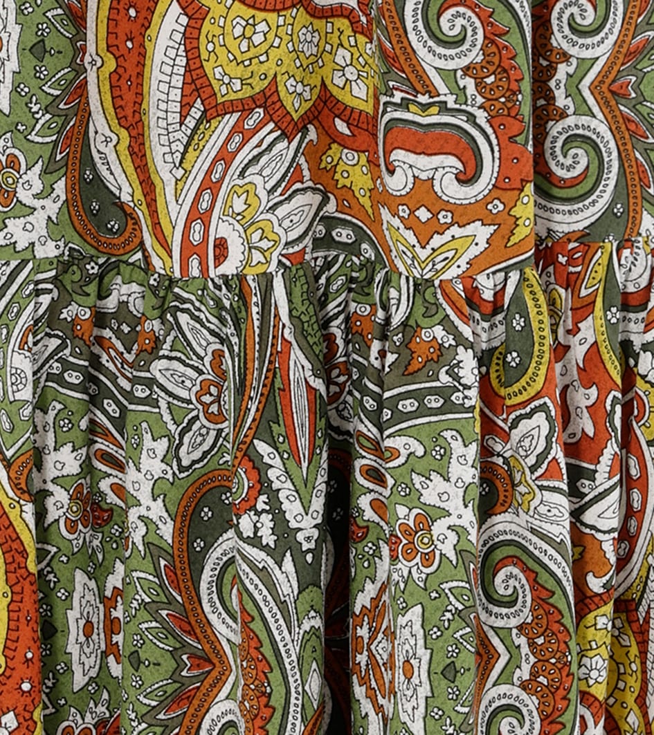 Aniston CASUAL Tunikakleid mit farbharmonischem, grossflächigen Paisley-Muster