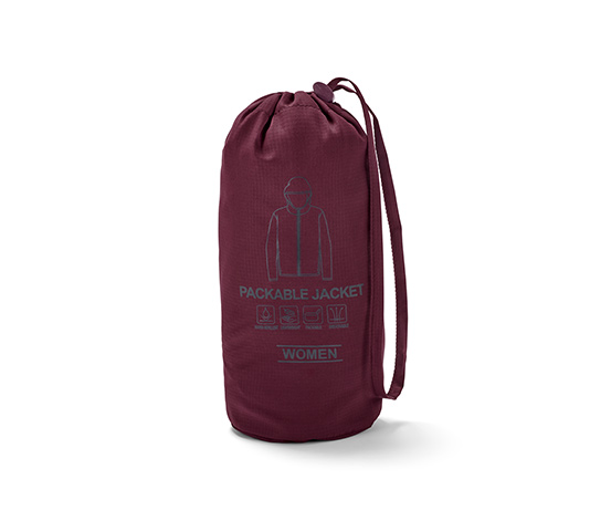 Leichte Funktionsjacke »pack me«, pflaume