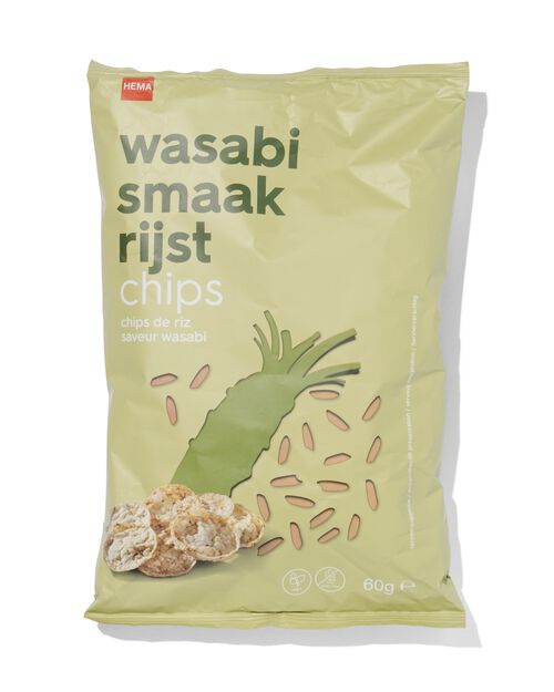 chips de riz brun saveur wasabi 60g