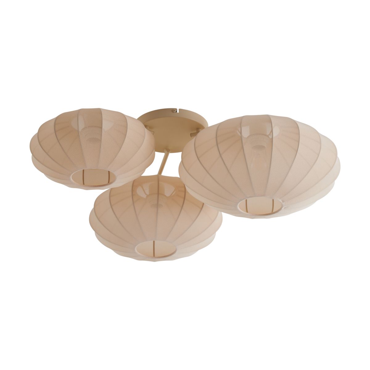 Japandi plafondlamp beige 3-lichts - Multi Bida