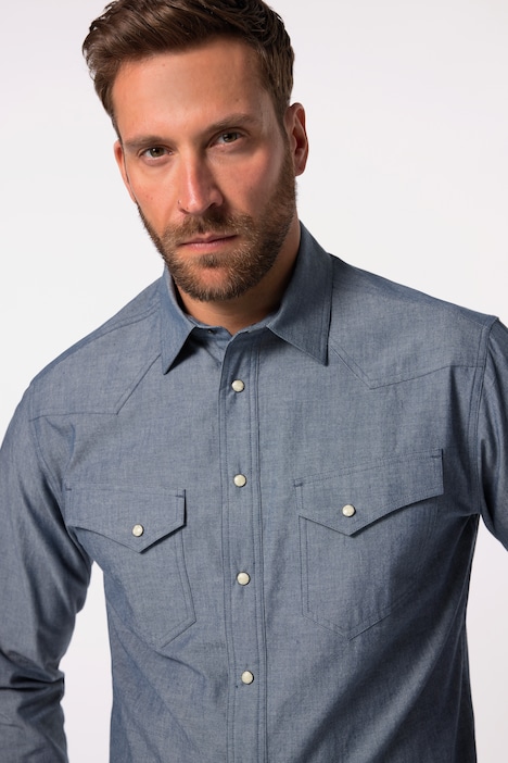 Hemd, Langarm, Cowboy, Kentkragen, Modern Fit, bis 8 XL