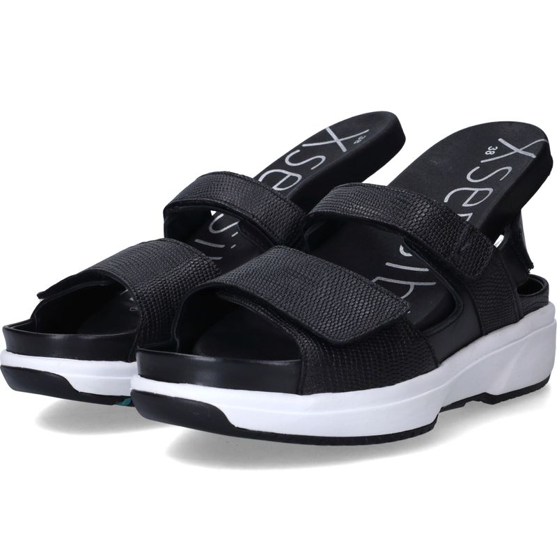 Xsensible Aruba Stretchwalker Sandalen Zwart Dames