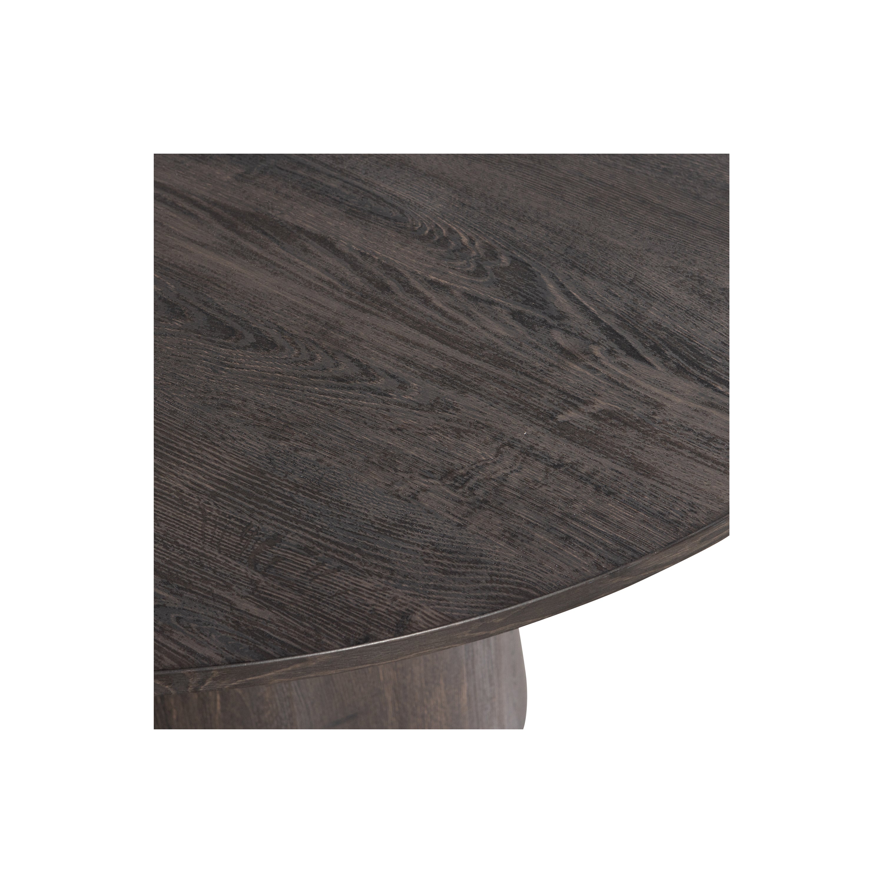 WOOOD Maan Eettafel - MDF - Donkerbruin - 75x120x120