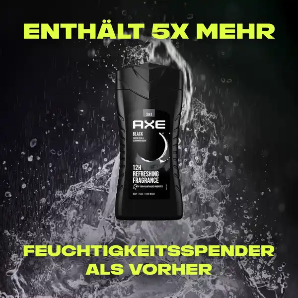 3-in-1 Duschgel & Shampoo Black