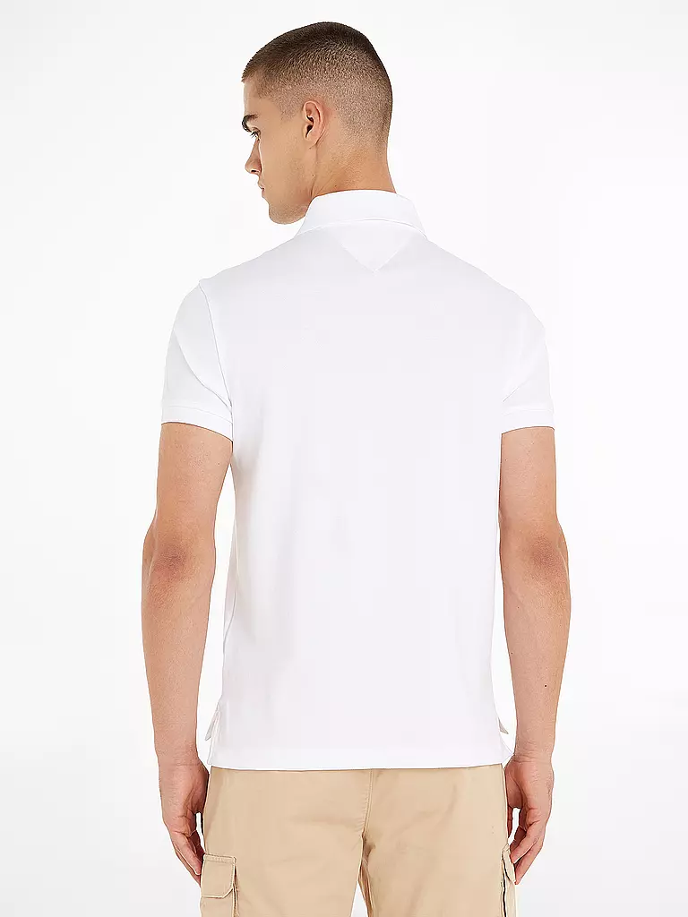 TOMMY HILFIGER Poloshirt Slim Fit weiss