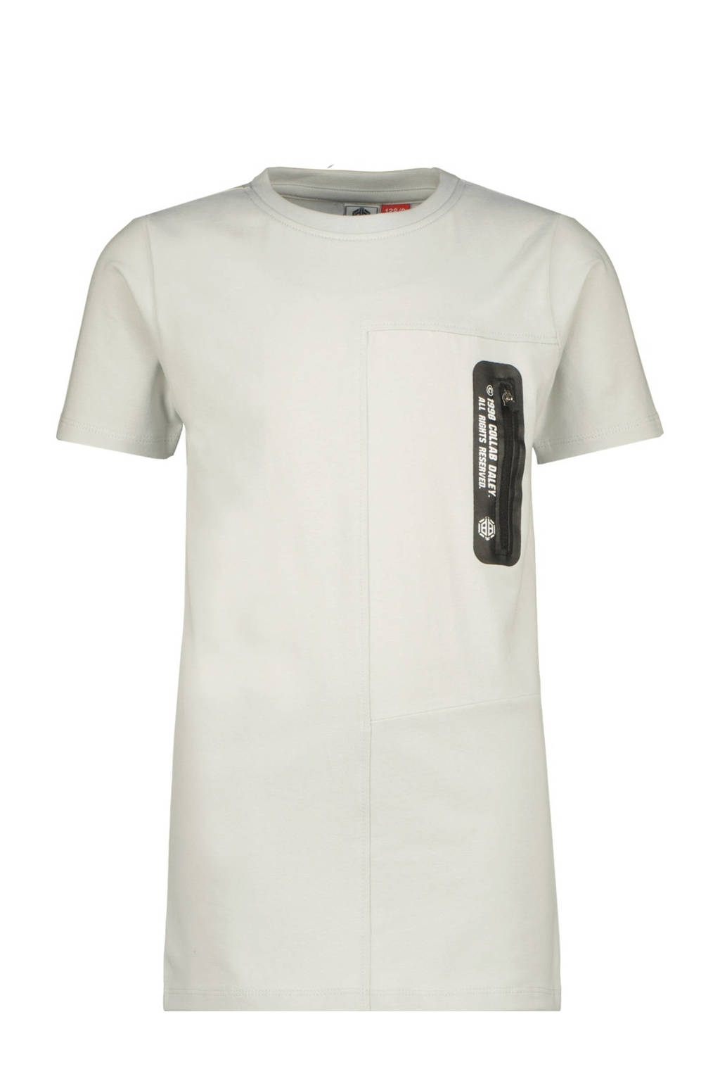 Vingino T-shirt Hernandez met printopdruk lichtgrijs