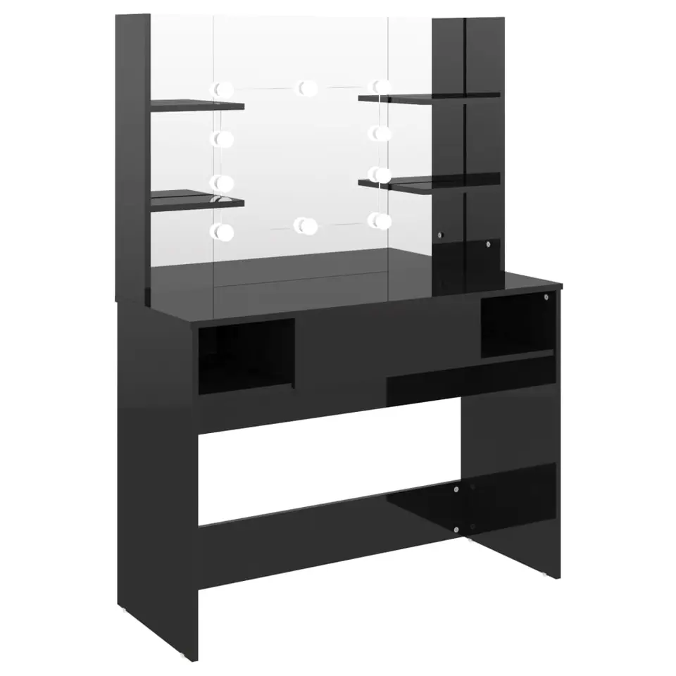 vidaXL - Kaptafel - Zwart - MDF