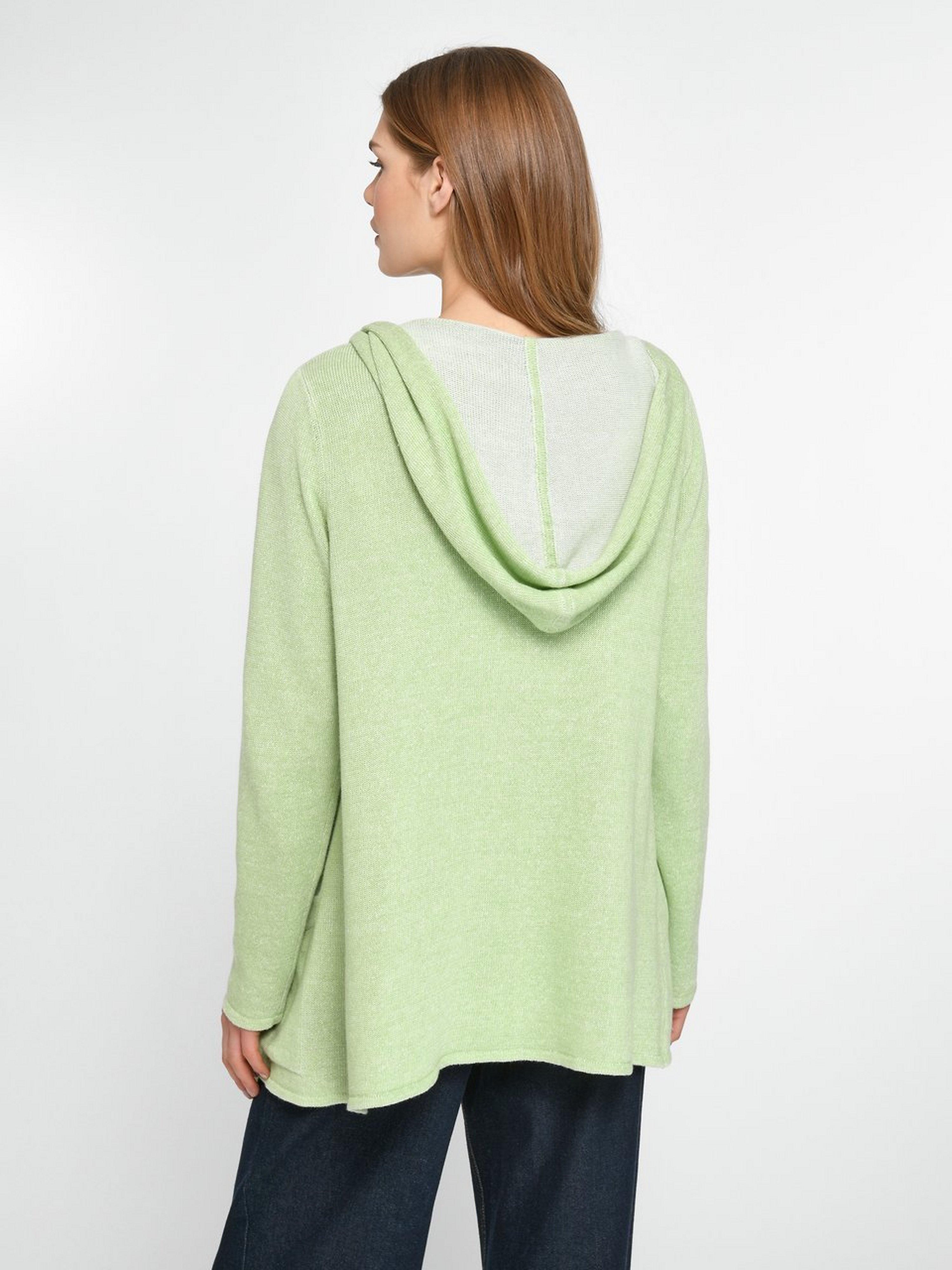 Kapuzen-Strickjacke