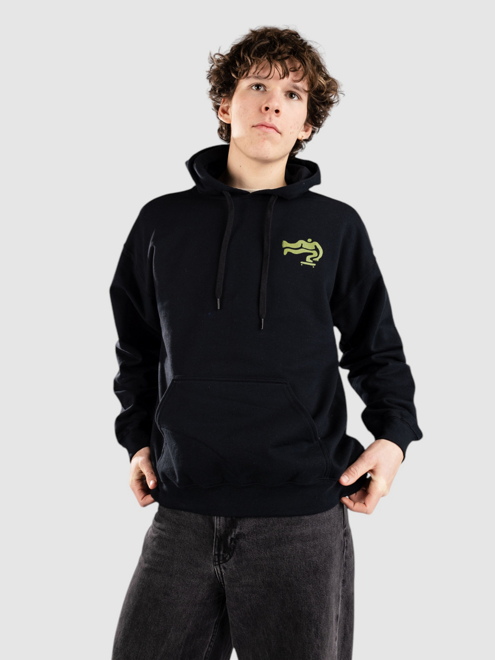 Autumn Headwear Roll Hoodie black