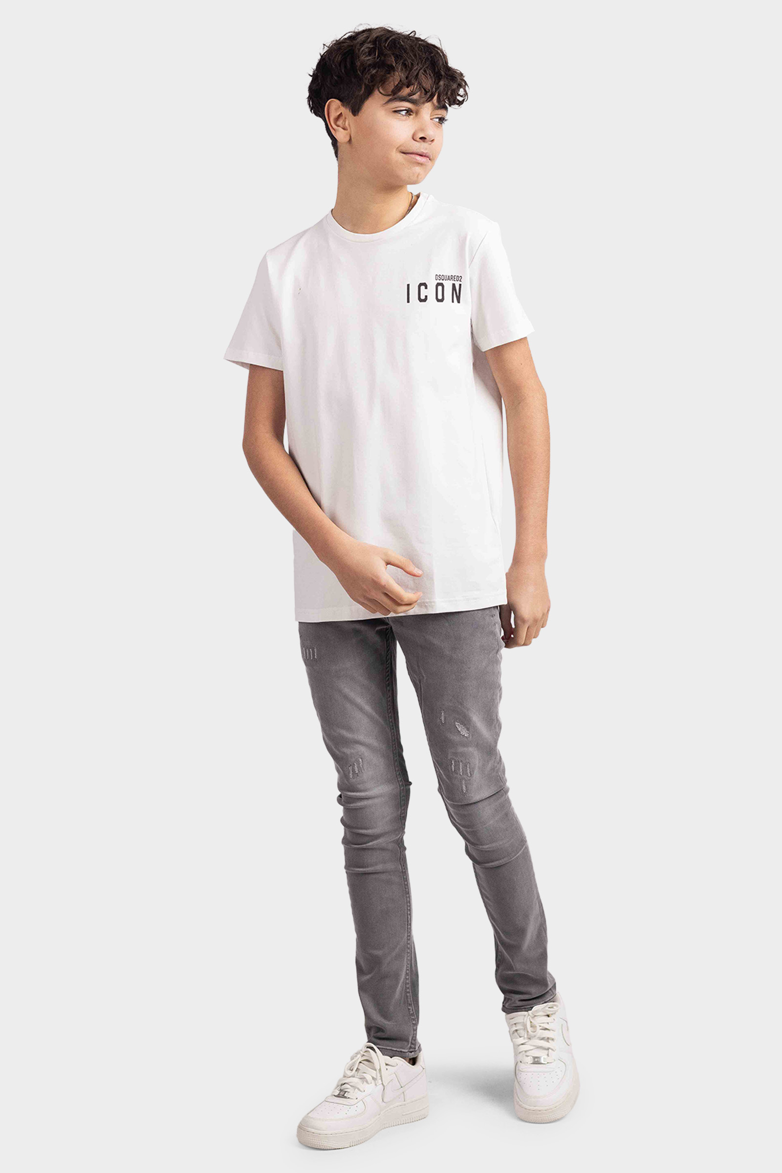Dsquared2 Icon Maglietta T-Shirt Kids Wit