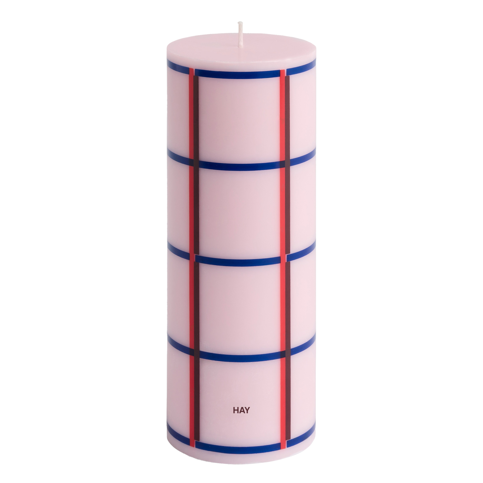 Kaars Column Medium light pink blocked