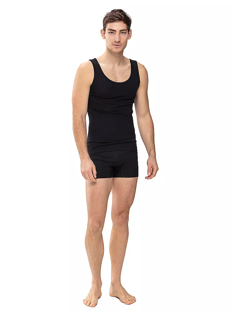 MEY Athletic Shirt Casual Cotton Schwarz schwarz