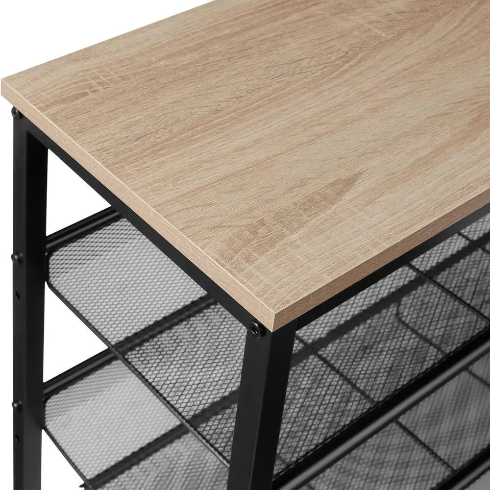 tectake Schoenenrek Wolverhampton 75,5x30,5x69,5cm