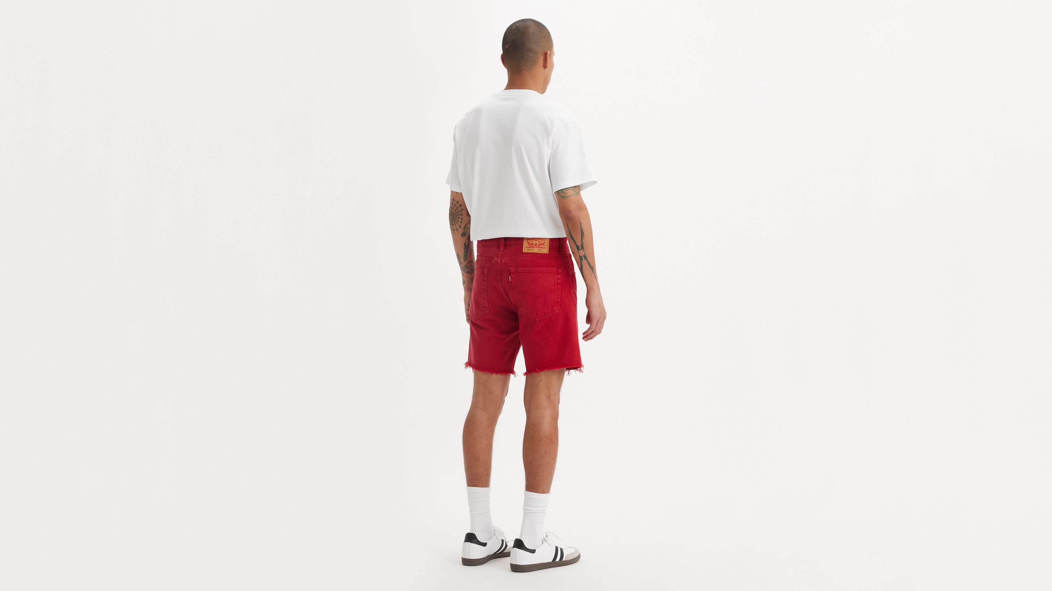 Short 501® '93 effiloché - Red Sun Gd Shorts - Rouge