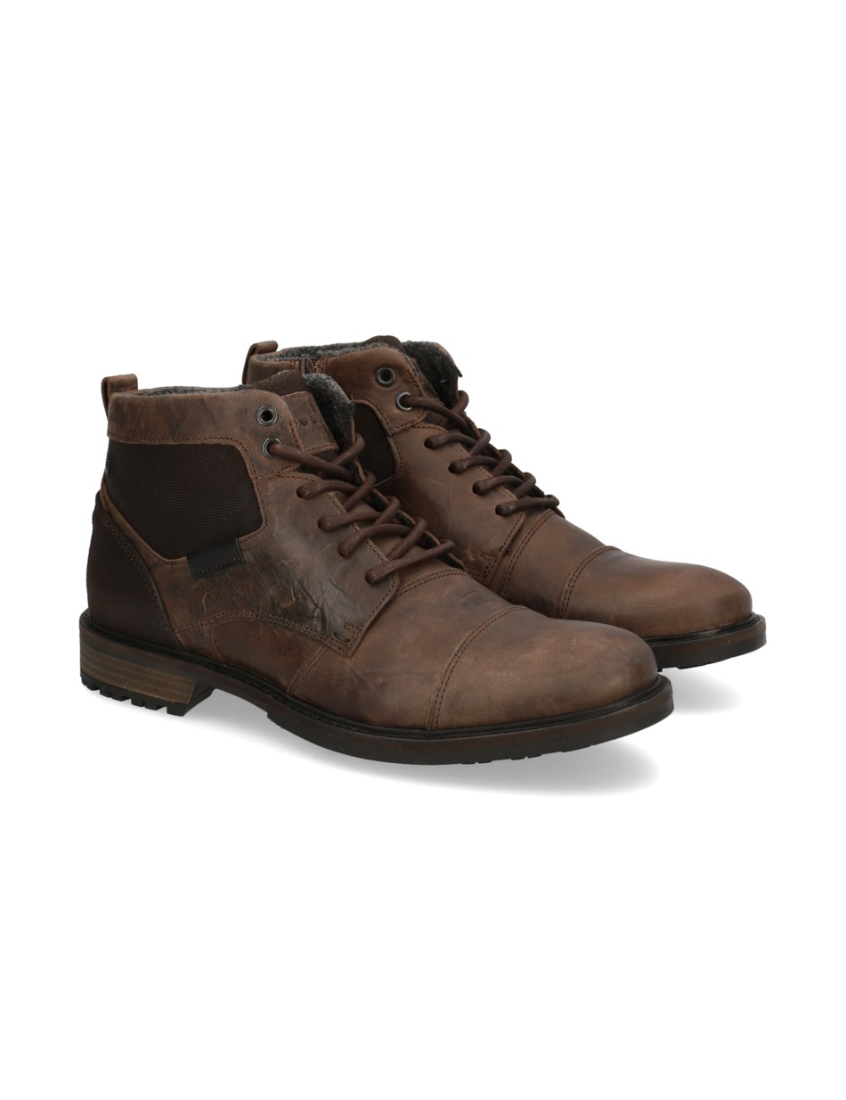 Lederkombination Boot