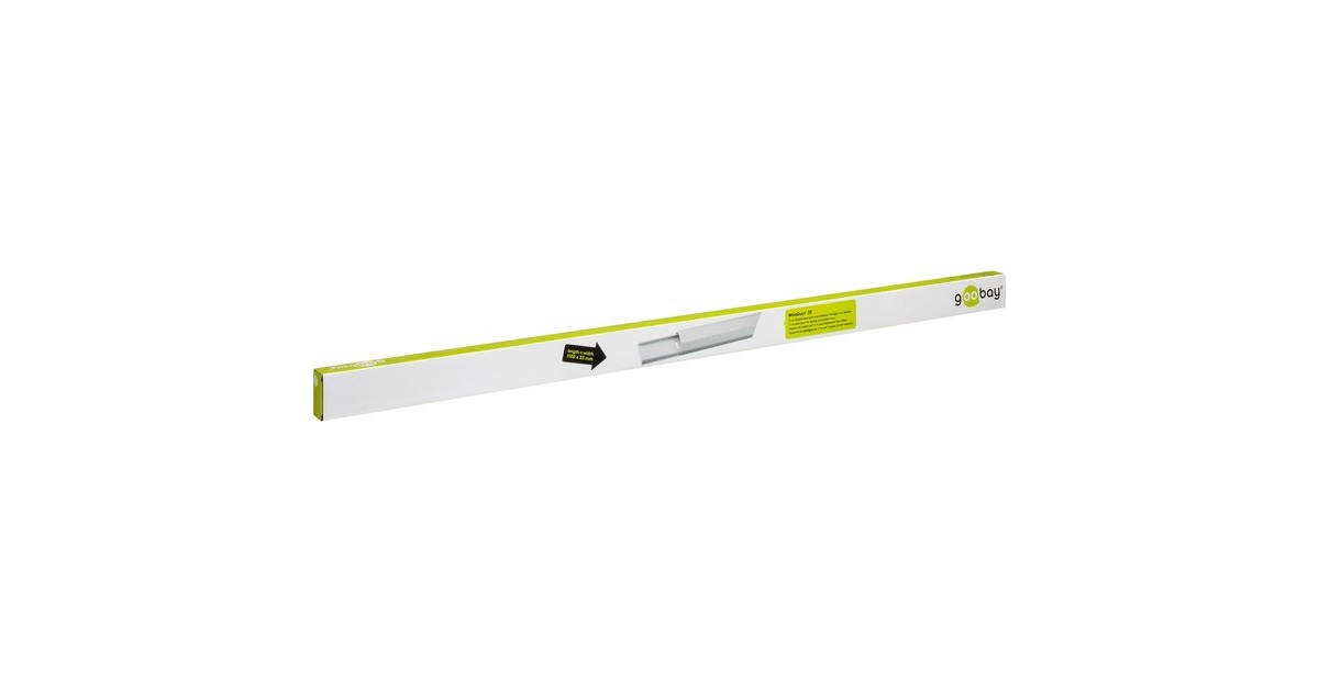 goobayAluminium kabelgoot WireDuct 33 kabelgeleiding  (Wit, 1,1 m)