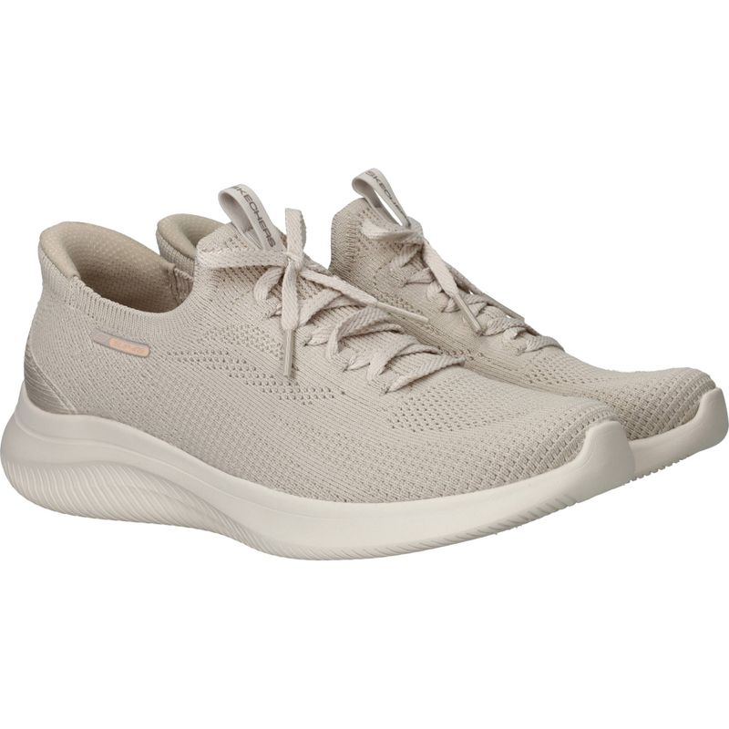 Skechers Ultra Flex 4.0 Slip-Ins Instappers Beige Dames