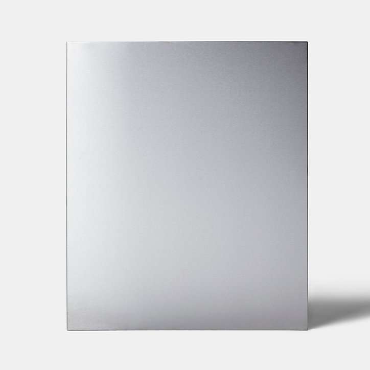 Fond de hotte inox métal brossé GoodHome Kasei l. 90 cm x H. 70 cm x ép. 10 mm