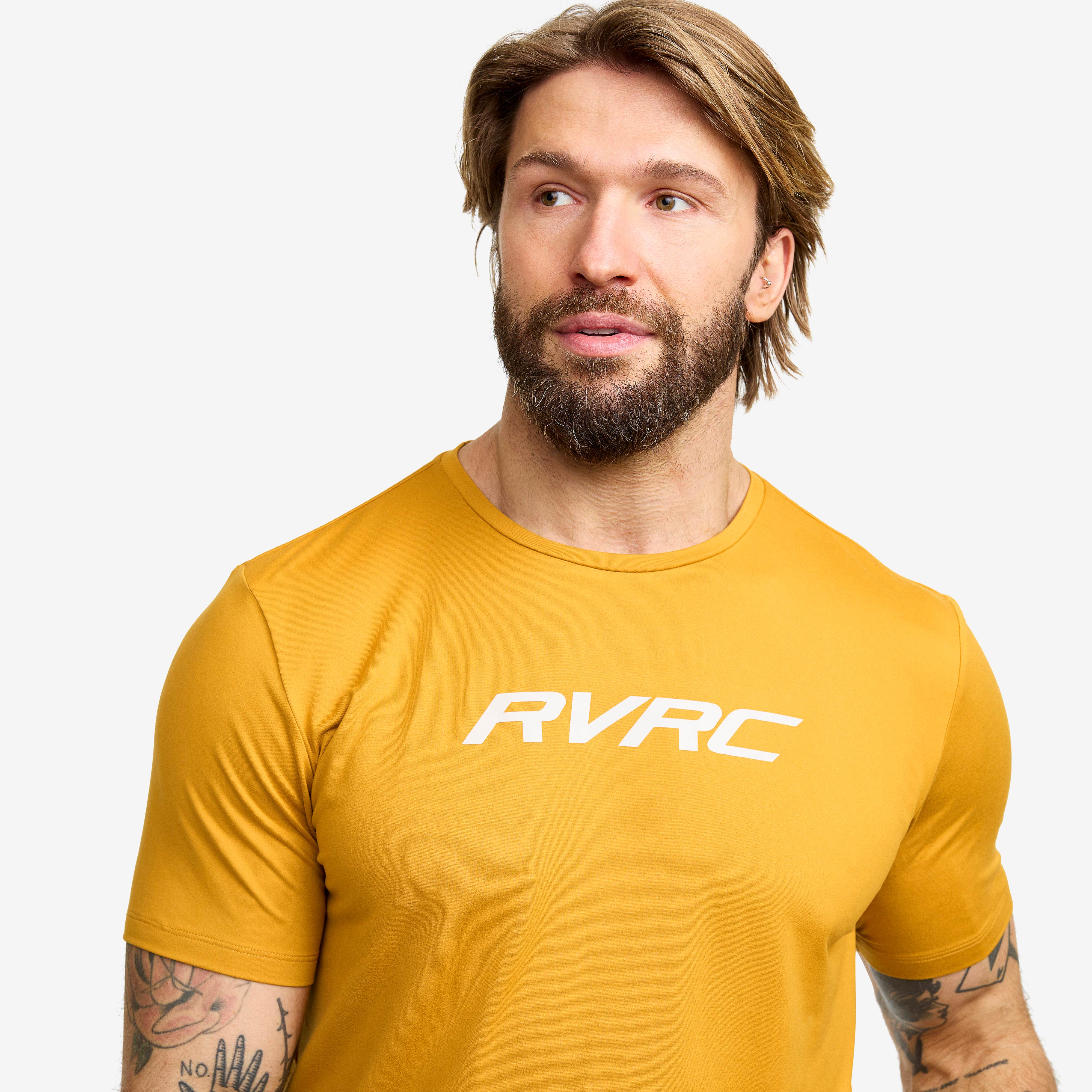 Mission Logo T-shirt Herre Harvest Gold