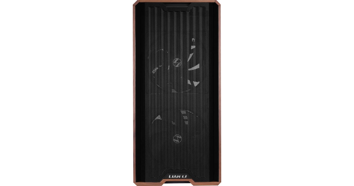 Lian LiLANCOOL 217 midi tower behuizing  (Zwart/houtkleur | 2x USB-A | 1x USB-C | Tempered Glass)