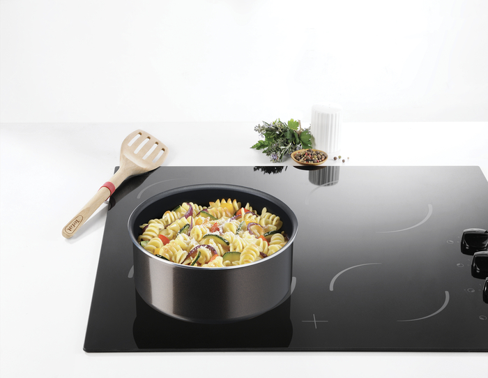 Ingenio Easy Plus, Lot 4pcs, 3 casseroles + poignée amovible, Antiadhésif, Non induction