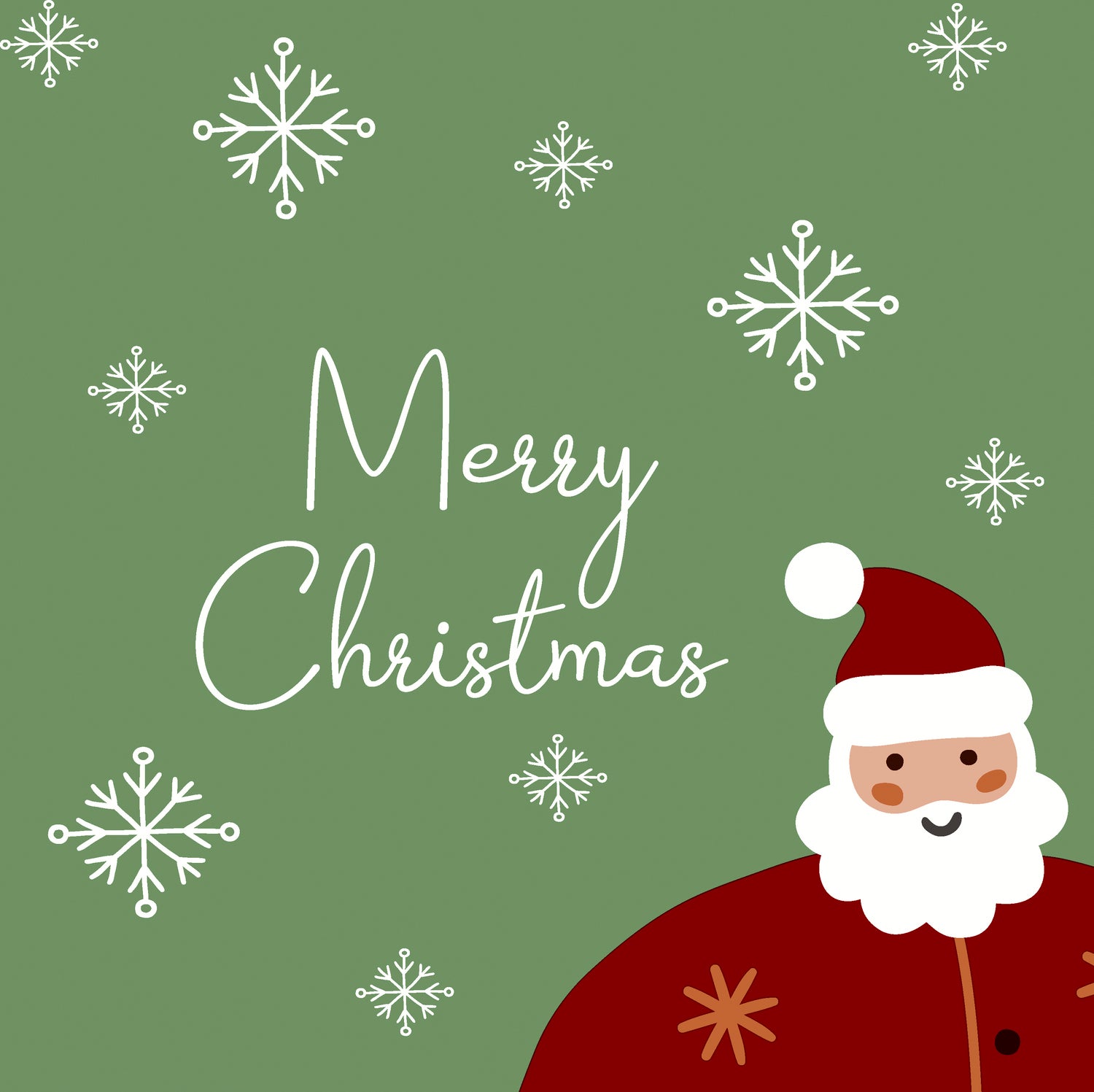 Paper + Design servet Funky Santa groen 33 x 33 cm 20 stuks