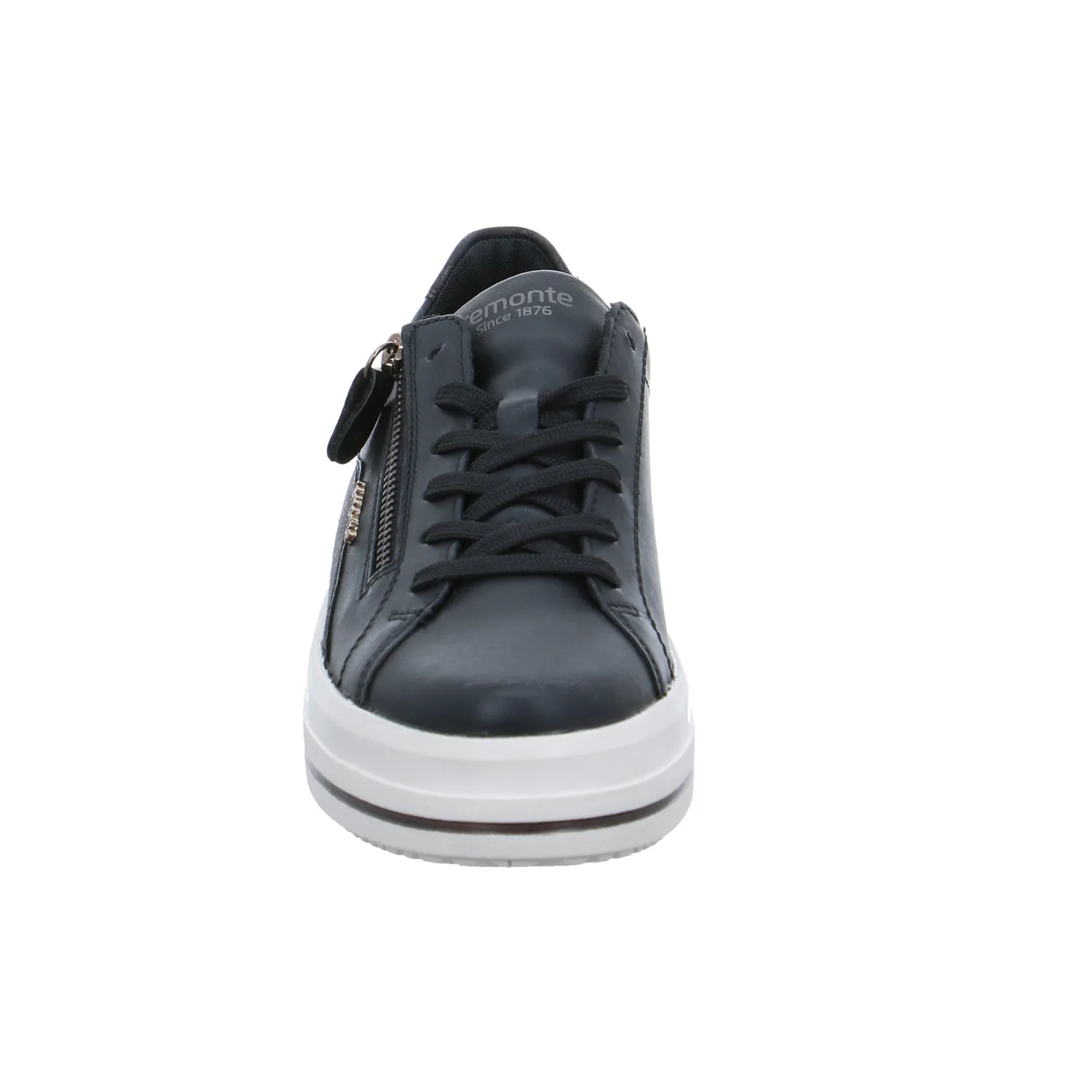 REMONTE Sneaker Schwarz Leder  mit Wechselfussbett