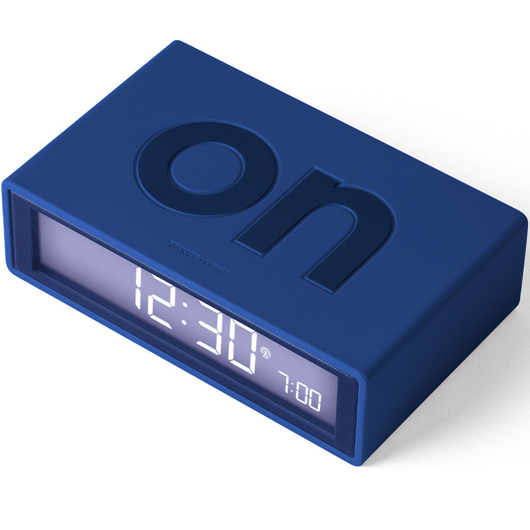 Lexon flip classic digitale wekker - dark blue
