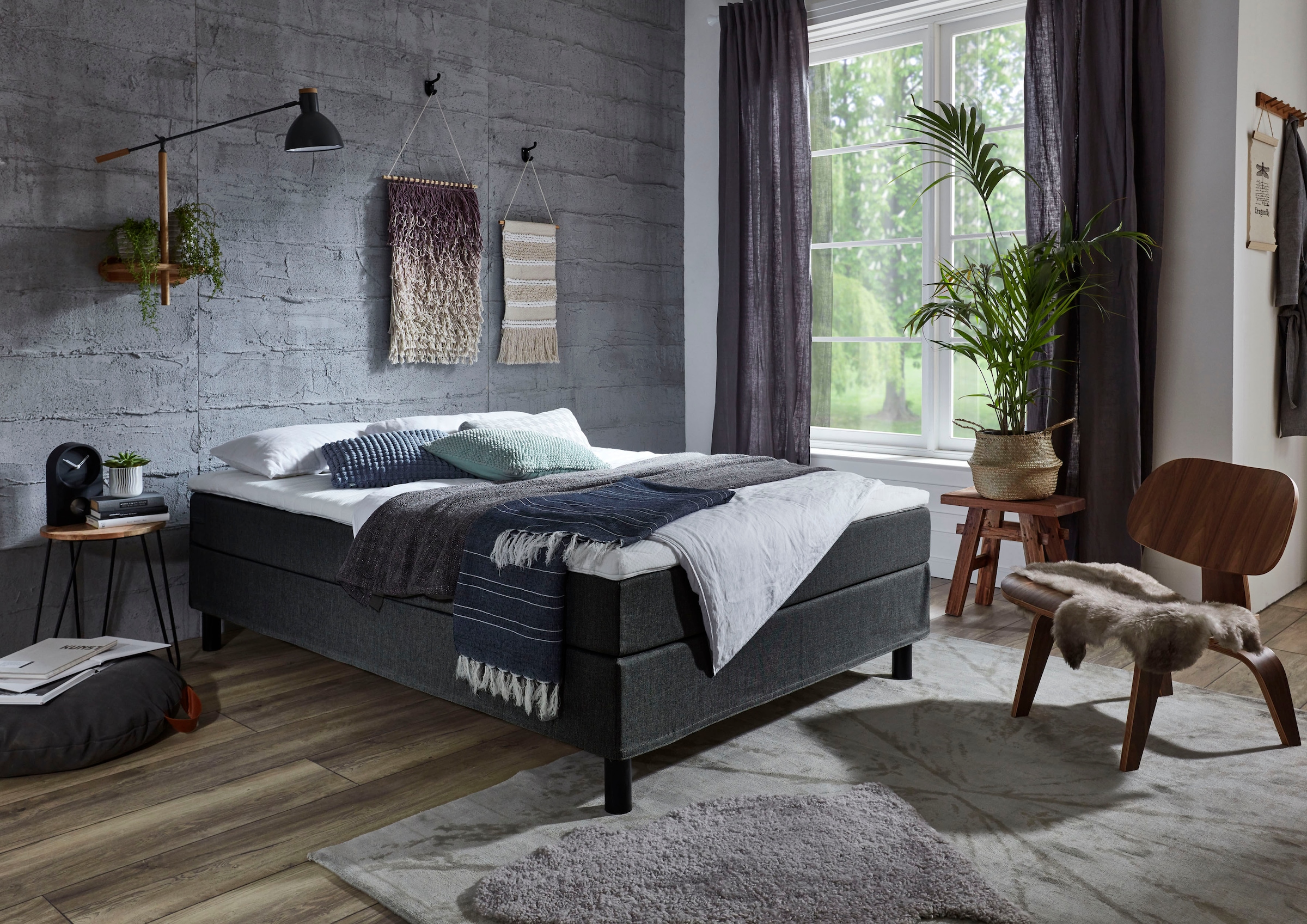 ATLANTIC home collection Boxbett »Happy« ohne Kopfteil, mit Topper, wahlweise mit oder ohne Bettwaren