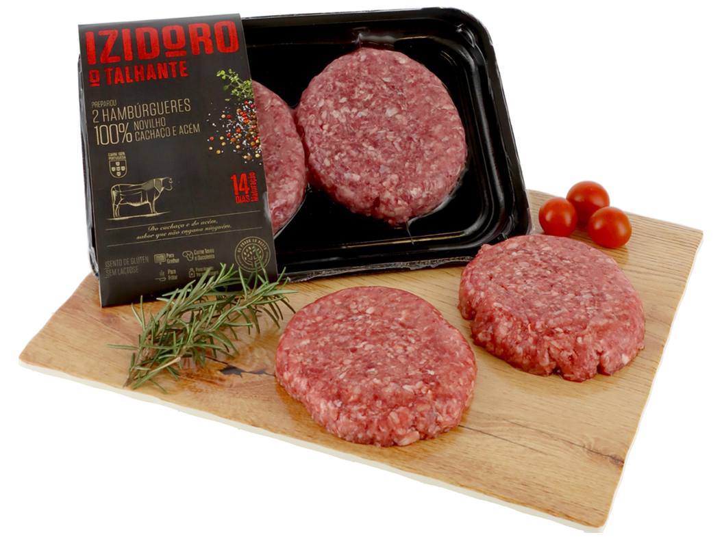 HAMBURGUER MATURADO DE CACHAÇO E ACEM DE BOVINO 340G