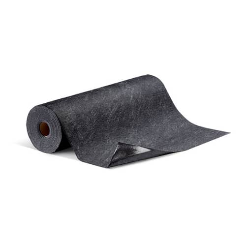 Tapis absorbant et adhésif en rouleau pré-découpé PIG® Grippy® gris double épaisseur 91 cm x 15,3 m