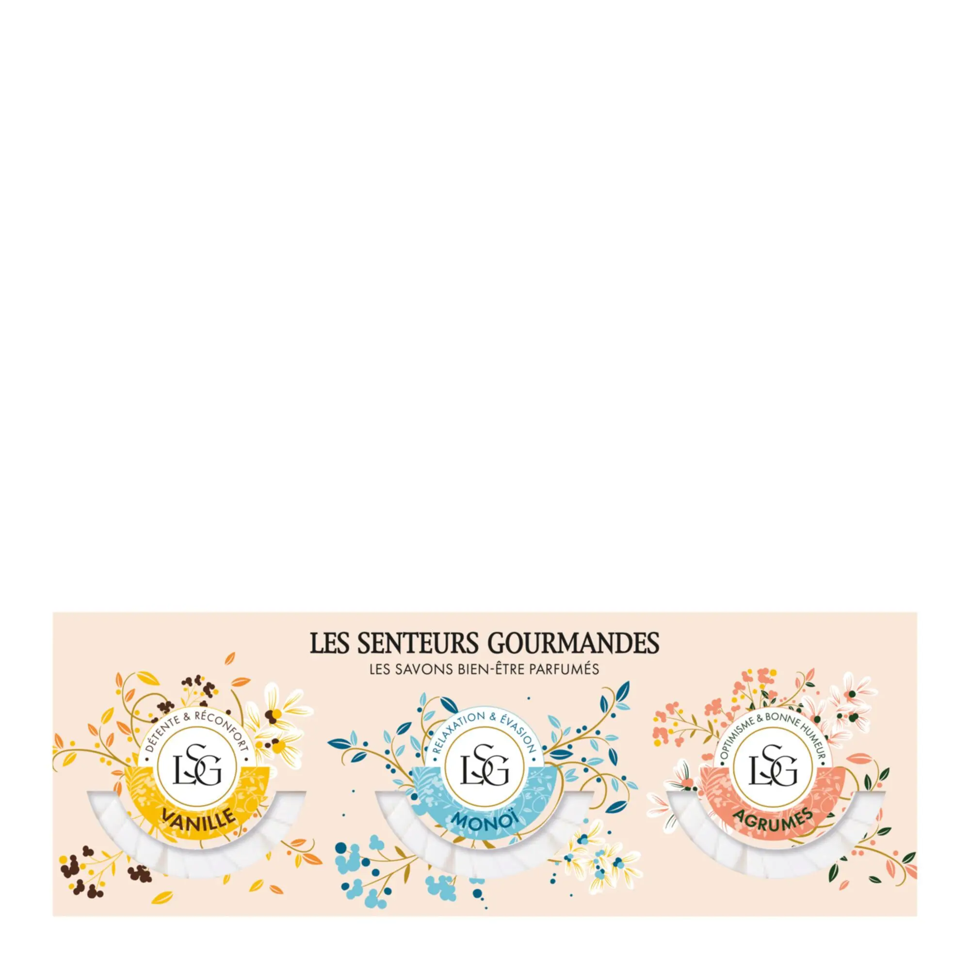 Les Senteurs Gourmandes - Coffret Trio Savons Bien-Être 3 Savons- Femme