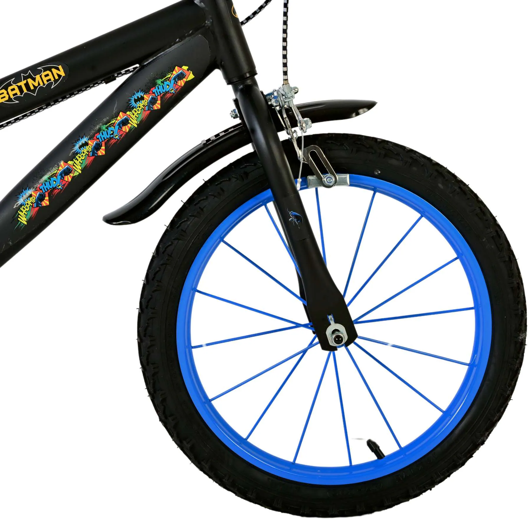 Kinderfahrrad Batman Fahrrad für Jungen 16 Zoll Kinderrad in Schwarz