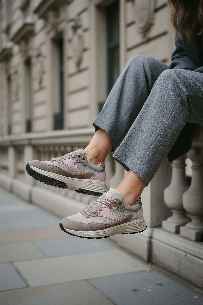 Xsensible Liberty Stretchwalker Sneakers Taupe Dames