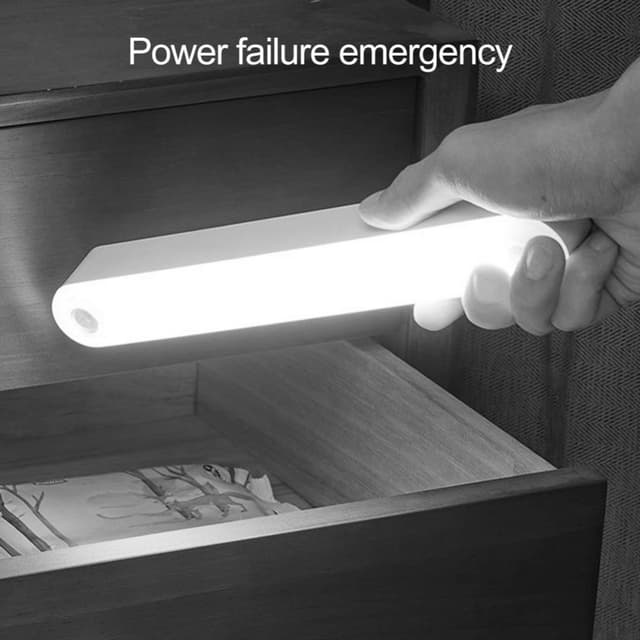 26 cm genopladelig bevægelsessensor LED-natlys Magnetisk lysbjælke Gult lys