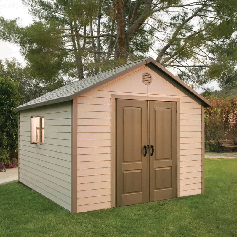 Large Resin Outdoor Shed with Floor-limited quantities!