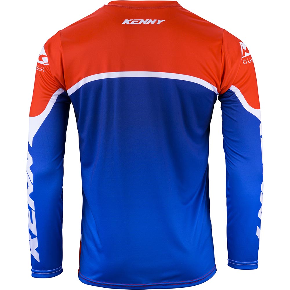Kenny - Maillot enfant Track Kid Focus Rouge / Bleu / Blanc
