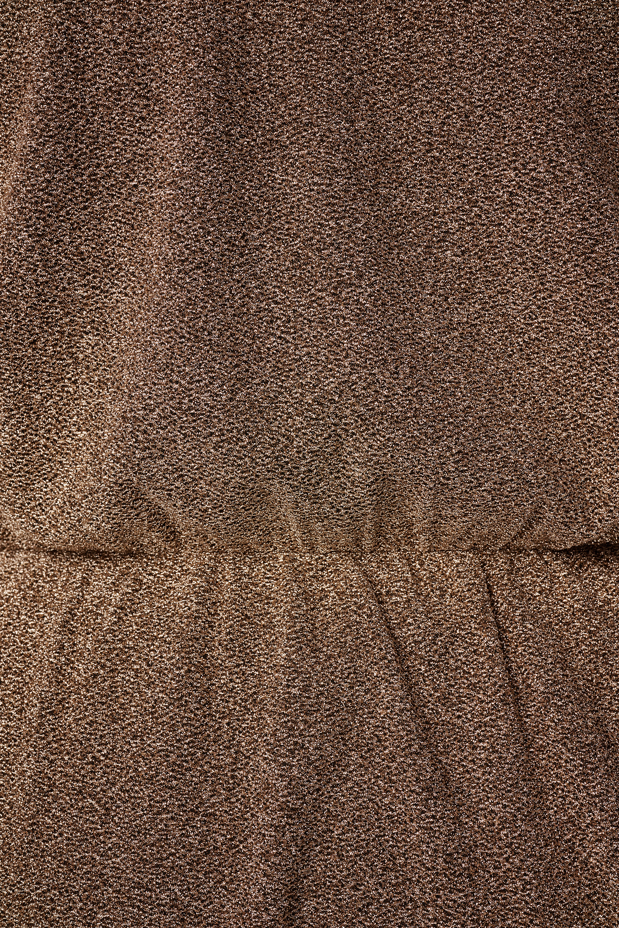 Glitter top met overslag look bronze