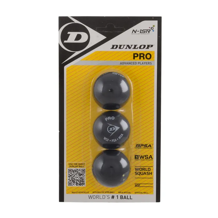 Dunlop Pro Squashbal (3-pack)