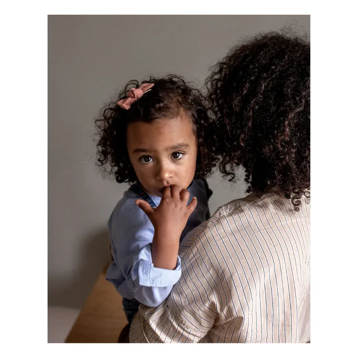 Bachca Barrettes nœud gaze de coton - Set de 2