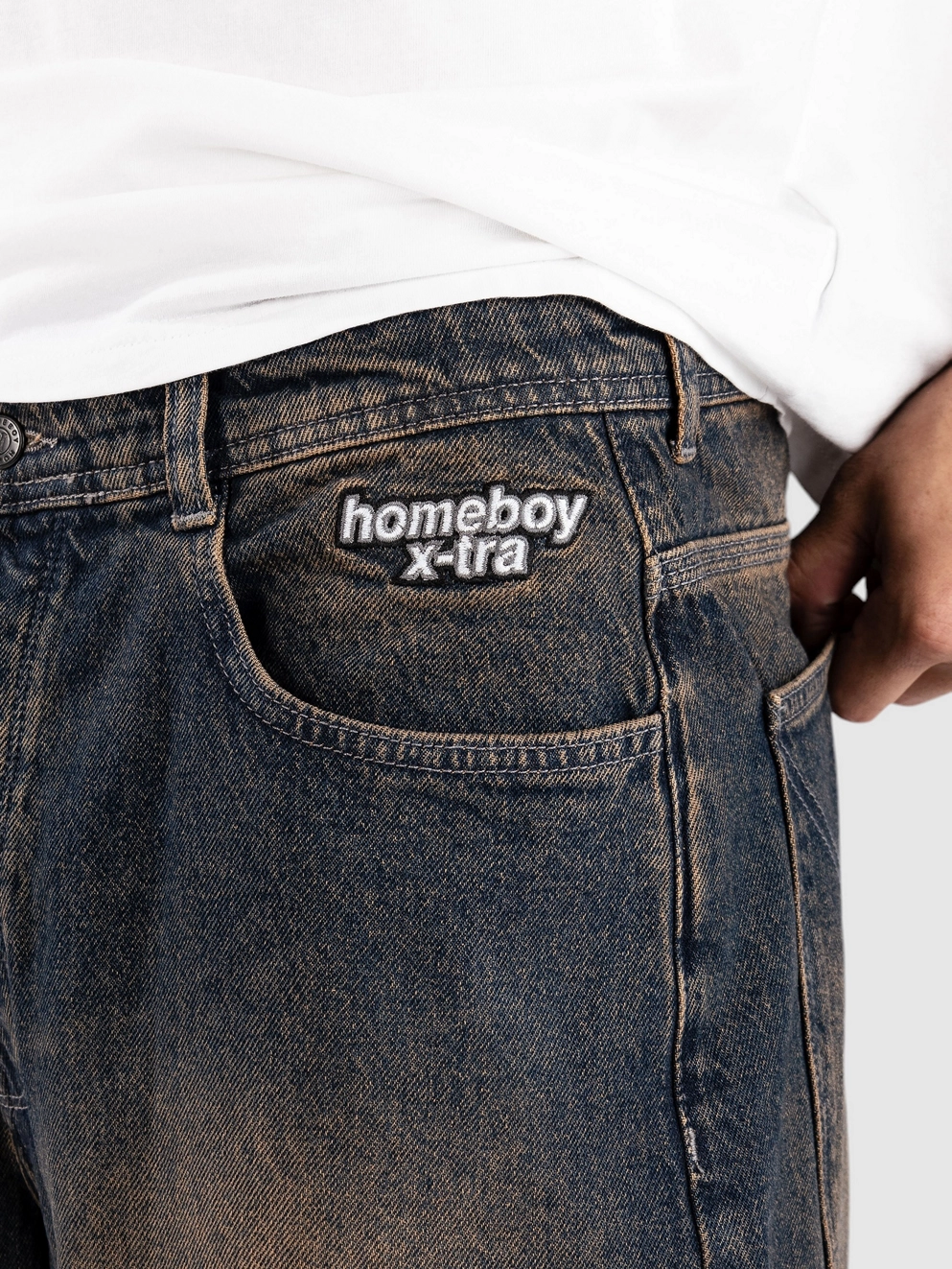 Homeboy X-Tra Monster Jeans black label dirty blue