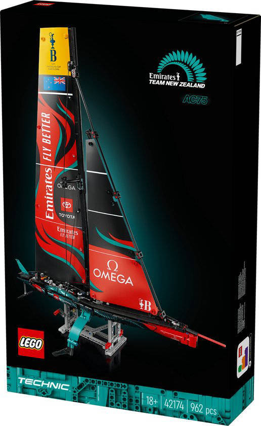 LEGO Emirates Team New Zealand AC75 jacht Decoratie Bouwpakket voor Volwassenen 42174 Technic