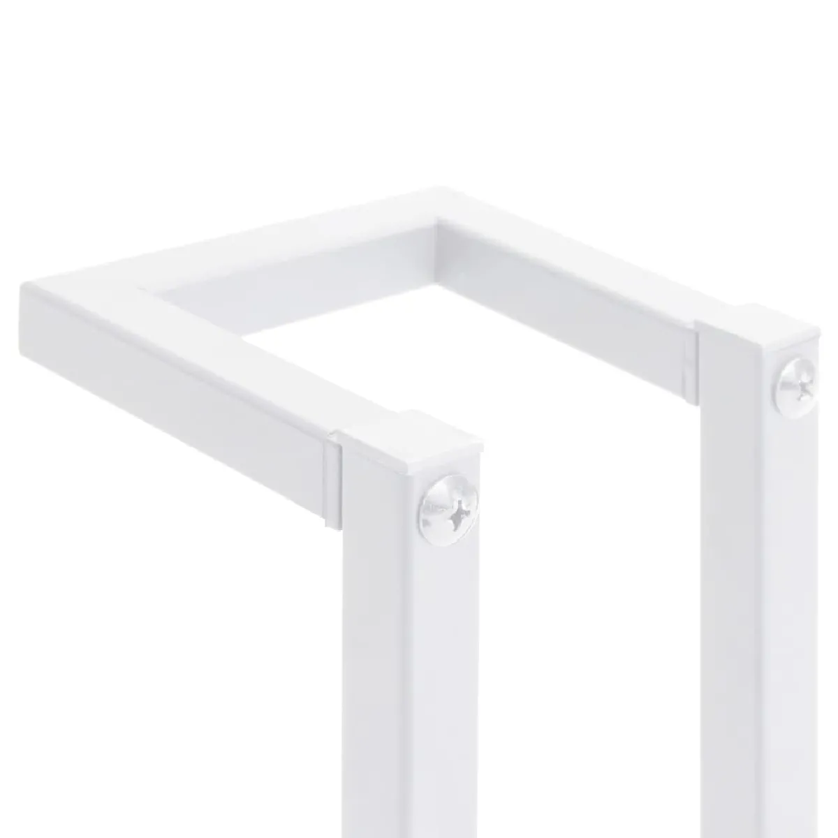 Helloshop26 Porte-serviettes mural blanc acier