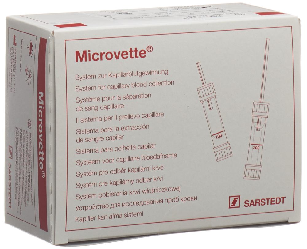 MICROVETTES Hämatologie Kalium-EDTA<br>100 Stück