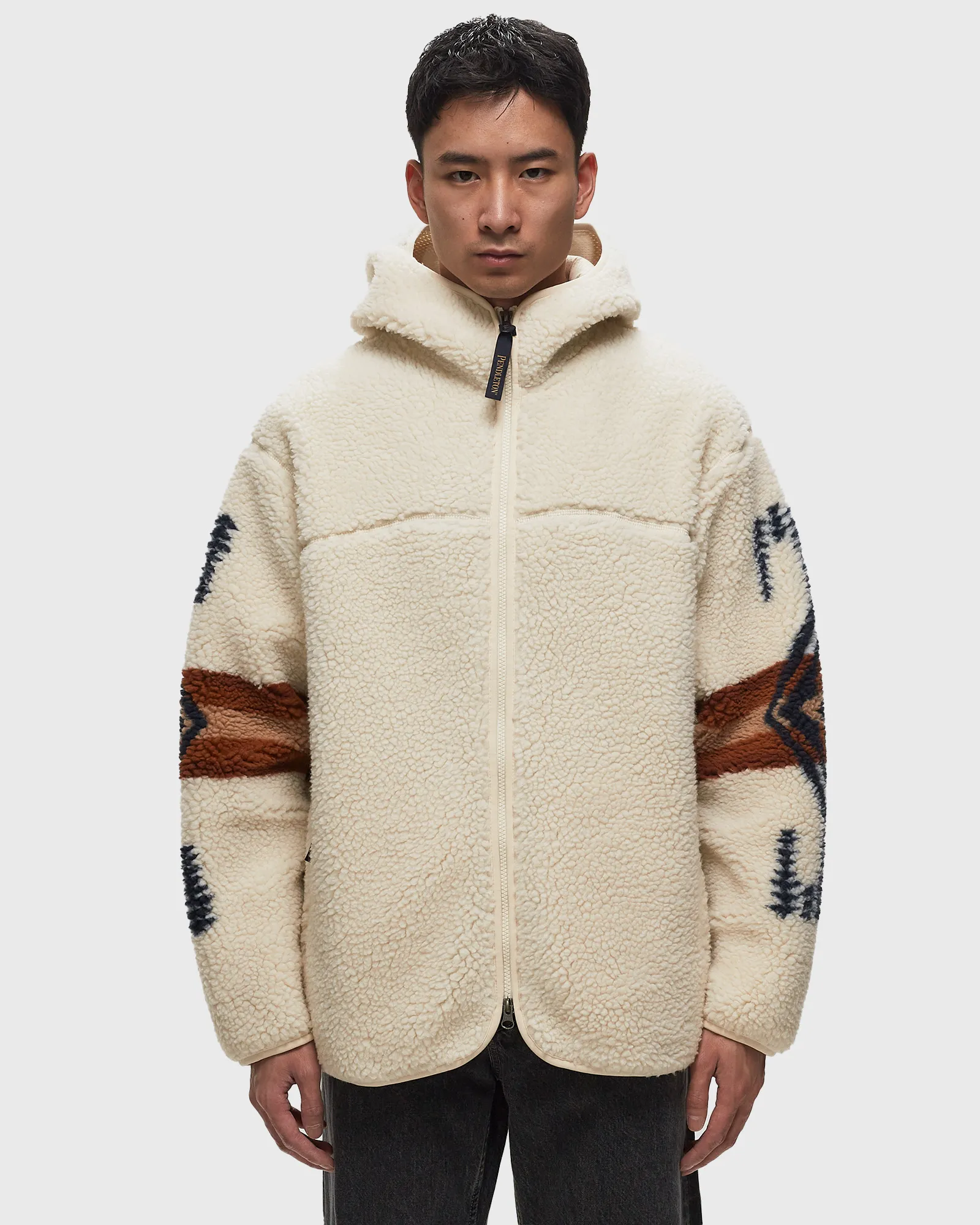 Pendleton BOA ZIP HOODIE IVORY HARDING