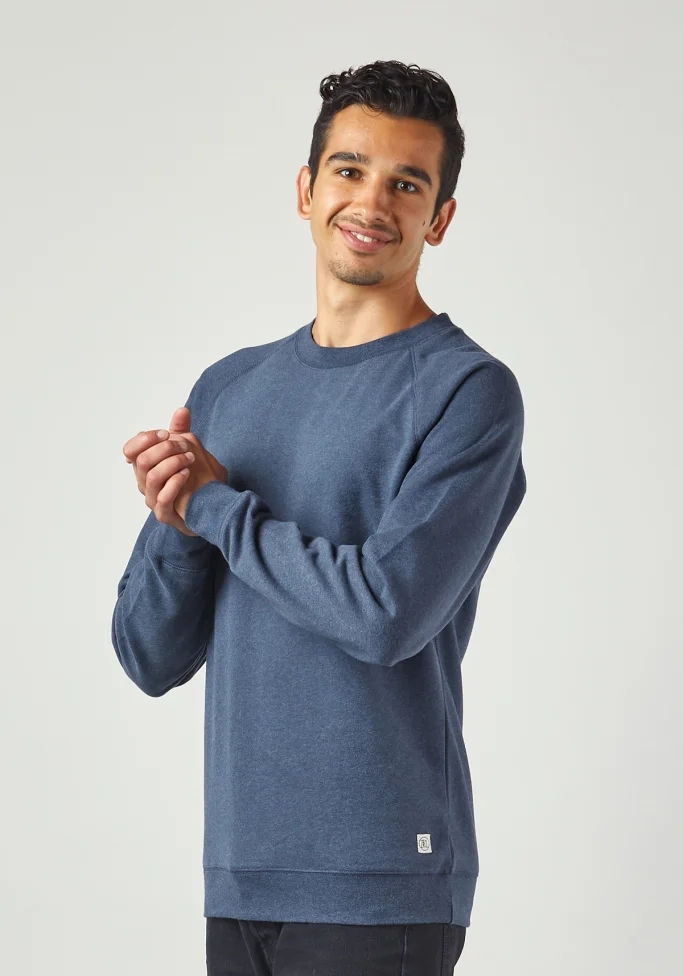 WE ARE ZRCL Herren-Sweater Basic Blue Stone